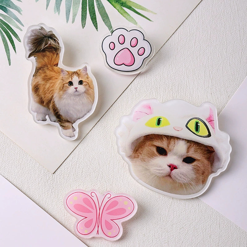 450 acrylic brooch brooch badge custom pet photo DIY pin creative cute avatar batch logo