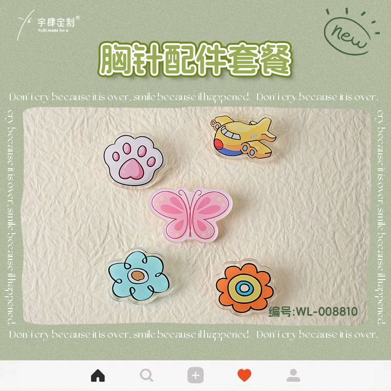 450 acrylic brooch brooch badge custom pet photo DIY pin creative cute avatar batch logo