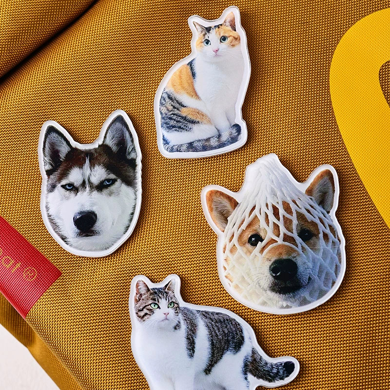 450 acrylic brooch brooch badge custom pet photo DIY pin creative cute avatar batch logo