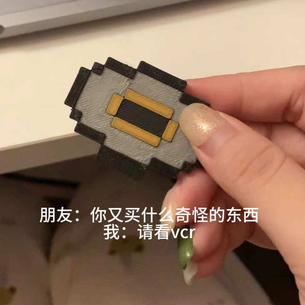 My world record player can play mc peripheral redstone music box model toy pixel square desktop ornament