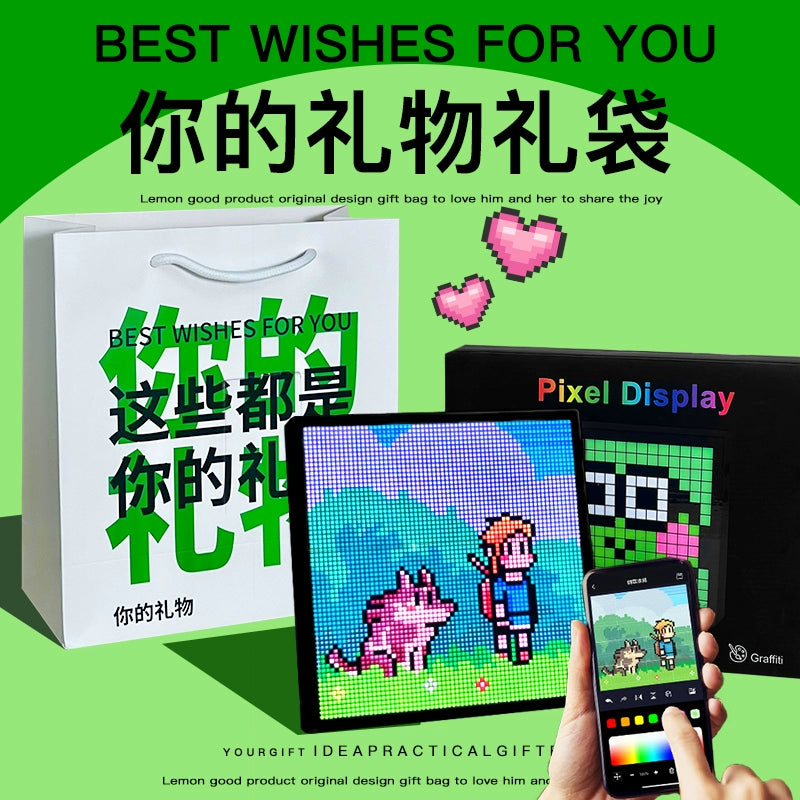 DIY pixel screen ornament, birthday gift, boys give boyfriend, men's practical high-end sense, girls give creativity